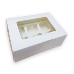 6s' White Cupcake Box