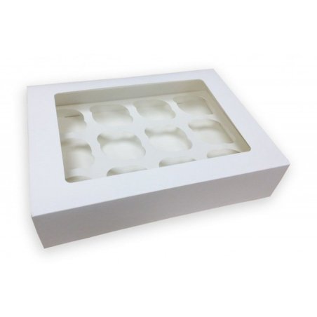 12s' White Cupcake Box