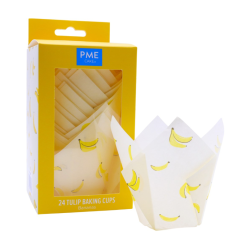 PME Tulip Muffin Cases Banana - Set Of 24