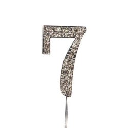 Diamante Number Silver - 7