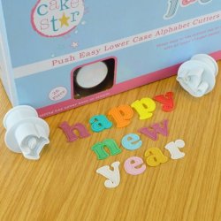 Cake Star Push Easy Cutters - Lowercase Alphabet Set 26 Piece