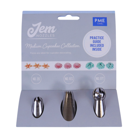 Jem Nozzles Set – Medium Cupcakes Collection Pack of 3