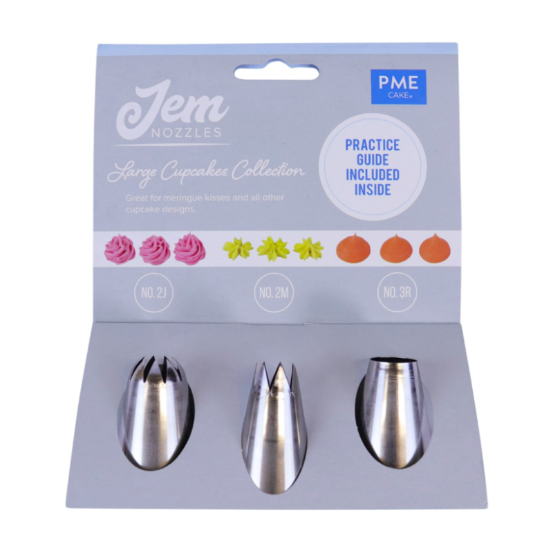 Jem Nozzles Set – Large Cupcakes Collection Pack of 3