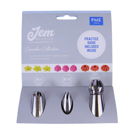 Jem Nozzles Set – Cupcakes Collection Pack of 3