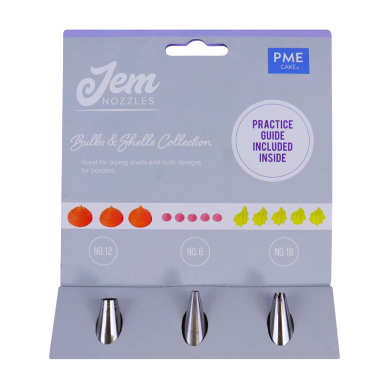 Jem Nozzles Set – Bulbs & Shells Collection Pack of 3