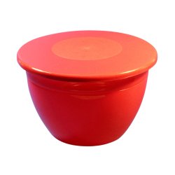 1lb Red Pudding Bowl & Lid