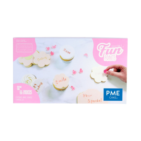 PME : Fun Fonts - Cupcakes and Cookies Stamping Set Collection 3