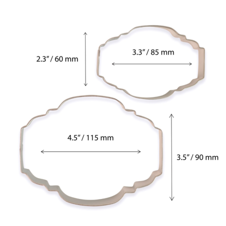 Cookie & Plaque Cutter Style 2 - Set of 2