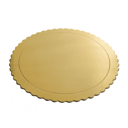 12'' Extra Strong Cake Card Gold - 30 Ø x 3mm