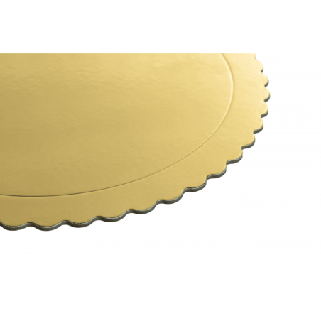 12'' Extra Strong Cake Card Gold - 30 Ø x 3mm