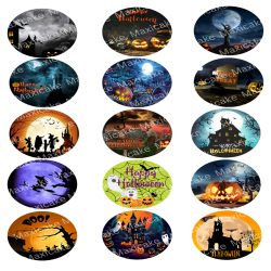 Halloween Sample 02 Edible Toppers - Set Of 15