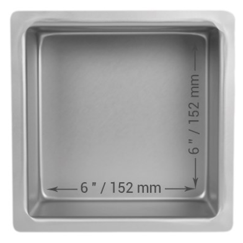 PME : Square Cake Tin - 6" x 4'' Deep