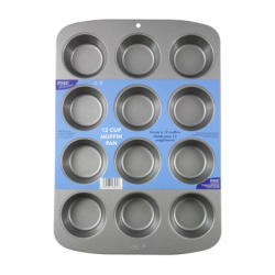 PME Non Stick 12 Cup Muffin Pan -  (45 x 26.5 x 5cm / 17.7 x 10.4 x 2”)