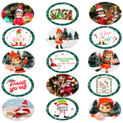 Elf Sample 02 Edible Toppers - Set Of 15