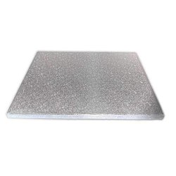 18'' x 14''Cake Board Oblong Silver