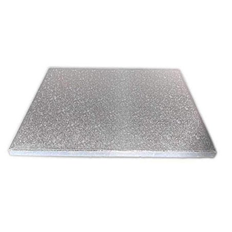 18'' x 12''  Cake Board Oblong Silver