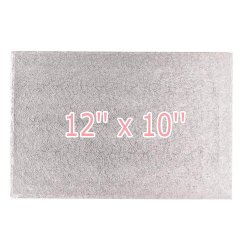 13'' x 9'' Cake Board Oblong Silver