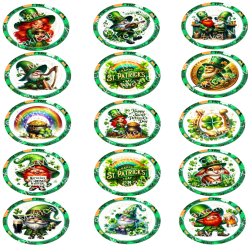 St. Patricks Day Cute Edible Toppers - Set Of 15