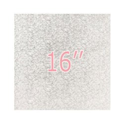 16''Cake Board Square Silver