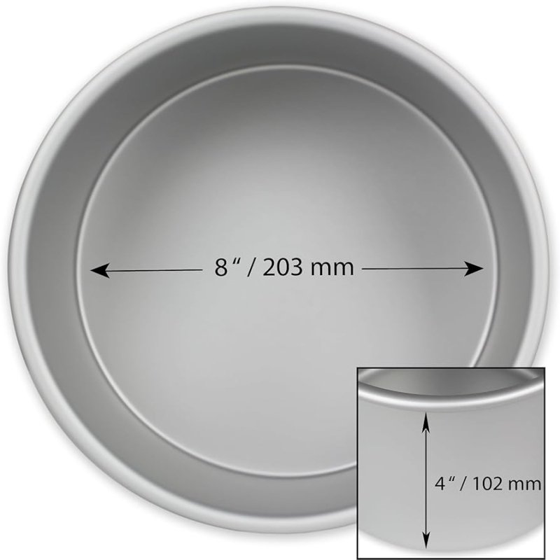 PME : Round Cake Tin - 8" x 4'' Deep