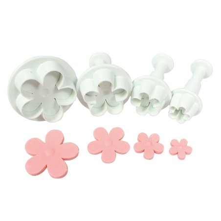 Cake Star - Petal Flower Plunger Cutter - 4 Set