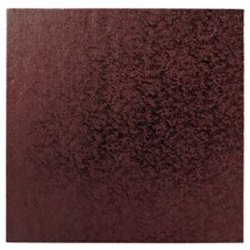 8" Square Cake Drums - Brown