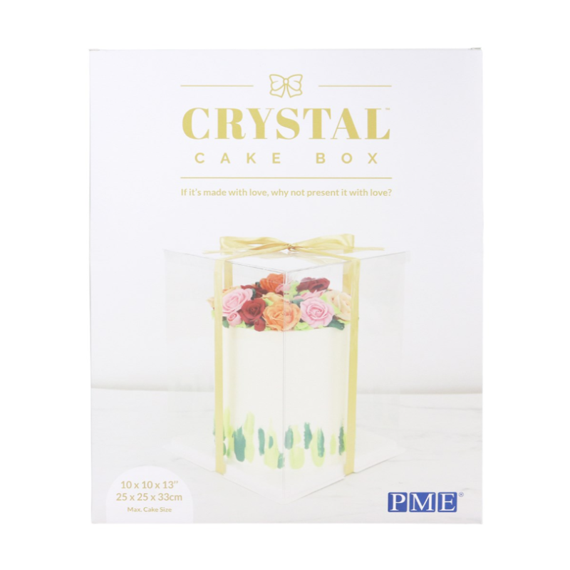 PME CRYSTAL Cake Box - 10 inch (25cm)