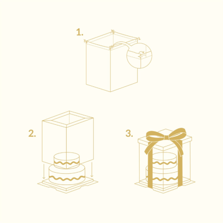PME CRYSTAL Cake Box - 10 inch (25cm)