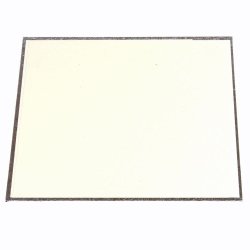 8" Square Single Thick Cake Card Silver