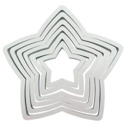 PME Classic Shapes Cutters Star - Set of 6