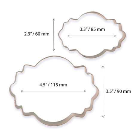 Cookie & Plaque Cutter Style 4 - Set of 2