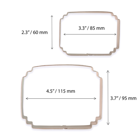 Cookie & Plaque Cutter Style 7 - Set of 2