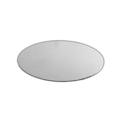 4"Round Single Thick Cake Card Silver