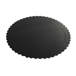 12'' Extra Strong Cake Card Black - 30 Ø x 3mm