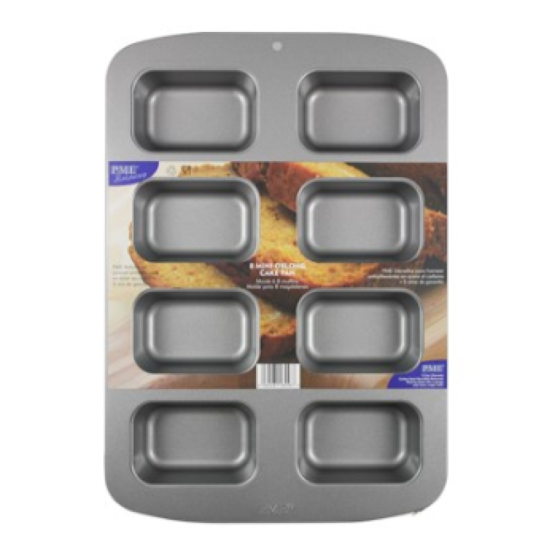 PME Non Stick - 8 Cup Mini Oblong Cake Pan -  (39 x 29 x 3.8cm / 15 x 11.4 x 1.5”)