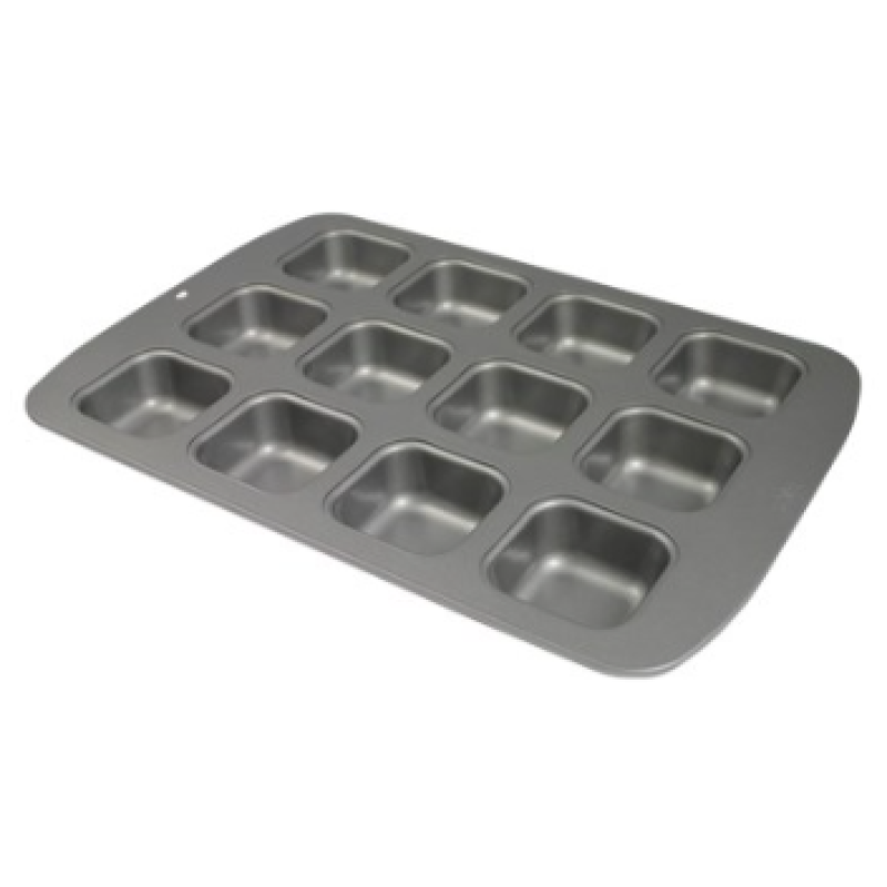 PME Non Stick - 12 Cup Mini Square Cake Pan - (35 x 26.5 x 3cm / 13.8 x 10.4 x 1.2”)