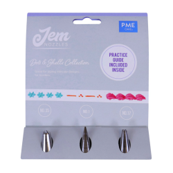 Jem Nozzles Set – Dots & Shells Collection - Pack of 3