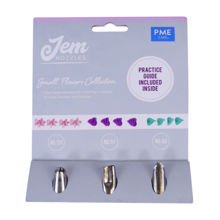 Jem Nozzles Set – Small Flowers Collection - Pack of 3