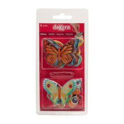 Dekora Wafer Assortment Butterflies - Set Of 8