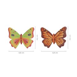 Dekora Wafer Assortment Butterflies - Set Of 8