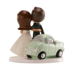 Dekora Wedding Couple "Just Married Car" - 12 Cm