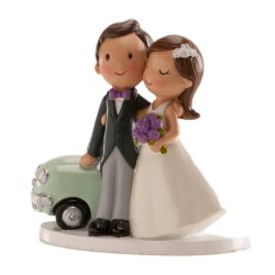 Dekora Wedding Couple "Just Married Car" - 12 Cm