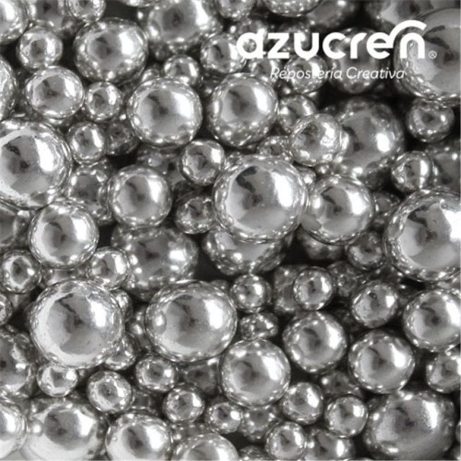 Azucren Pearls 4,6,8mm Silver - 90 g