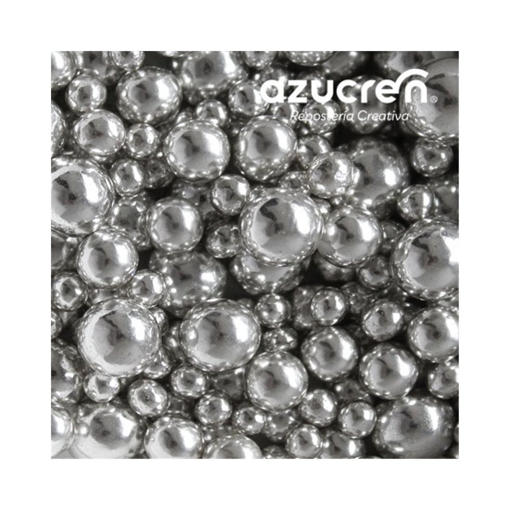 Azucren Pearls 4,6,8mm Silver - 90 g