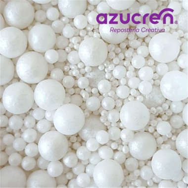 Azucren Pearls 1.5,4,7mm White - 90 g