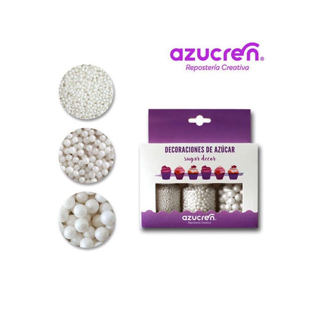 Azucren Pearls 1.5,47mm White - Set Of 3