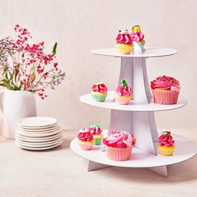 Cupcake Stand White - 3 Tier