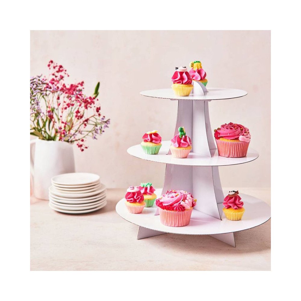 Cupcake Stand White - 3 Tier