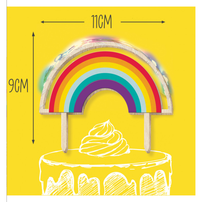 ScrapCooking® Rainbow LED Cake Topper