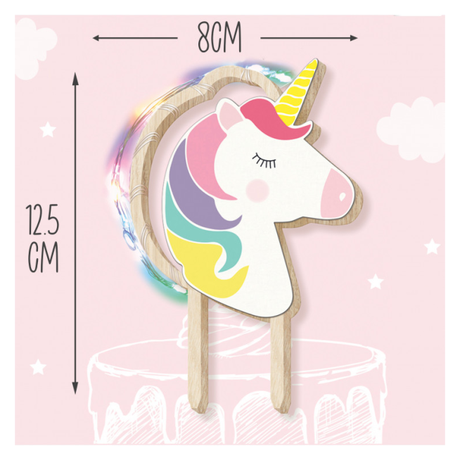 ScrapCooking® Unicorn LED Cake Topper